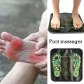 【DIV MALL】1Pc Acupuncture Cobblestone Foot Reflexology Massage Pad Walk Stone Square Foot Massager Cushion for Relax Body Pain Health Care. 