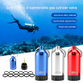 Mini Diving Cylinder Valve with 12 O-Rings Kit Scuba Diving Tank Dive Key Chain Diving Bottle for Diving. 