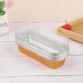 10pcs Aluminum Foil Baking Cake Box Cupcake Baking Pan Pudding Box With Lid ANLAN. 