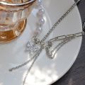 New Exquisite Multi-layer Crystal Butterfly Necklace for Women Pearl Clavicle Chain Necklaces 2023 Trend Aesthetic Jewelry. 