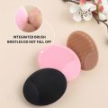 Silicone Facial Cleansing Brush with Suction Cup - Soft Manual Face Scrubber for Deep Cleansing and Massage, Unscented, Portable and Easy to Use. 
