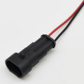 1 Pcs 2 Pin Way Automobile Wire Cable Connector With Wires Car Unsealed Sockets 282104-1 282080-2. 
