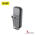 20000mAh Quick Charge Digital Display Power Bank with Built-in Charging Cables USB, Type-C and Micro-USB. 