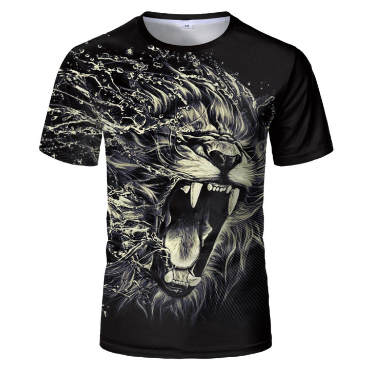 Black%20and%20white%20lion%203D%20Printed%20T%20shirt%20Cool%20Animal%20Pattern%202020%20Fashion%20Summer%20Short%20Sleeve%20Tops%20Men's%20Tshirt%20Boy%20Girl%20Tees%20-%20Image%205