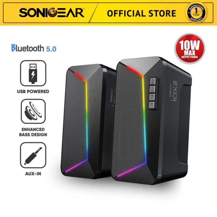 SONICGEAR IOX 2 STEREO BLUETOOTH 2.0 SPEAKER SYSTEM