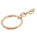 【BestGO】footful 50 Pies 0.79 inch /20mm Metal Split Key Ring with Chain KC Gold Key Ring Keychain Ring Parts Open Jump Ring and Connector. 