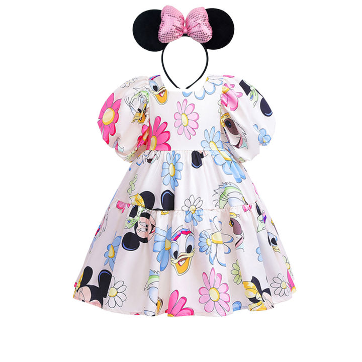 open lace back dress Miss Mouse Polka Dot Dress