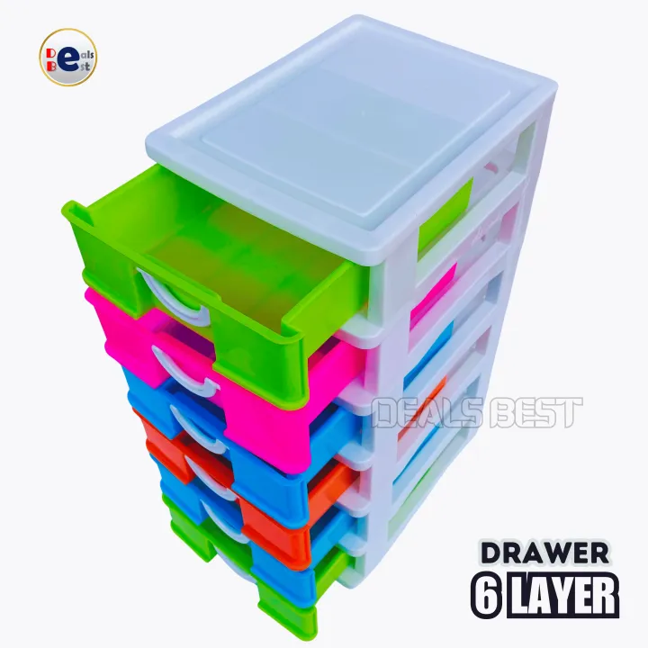 6%20In%201%20Small%20Drawer%206%20Layer%20Plastic%20Multicolor%20Storage%20Box%20For%20Medicine,%20Stationary,%20Cosmetics,%20Money,%20Jewelry%20And%20Other%20Small%20Items%20(Dimension%20:%2031cm%20x%2017cm%20x%2013.5cm)%20-%20Image%202