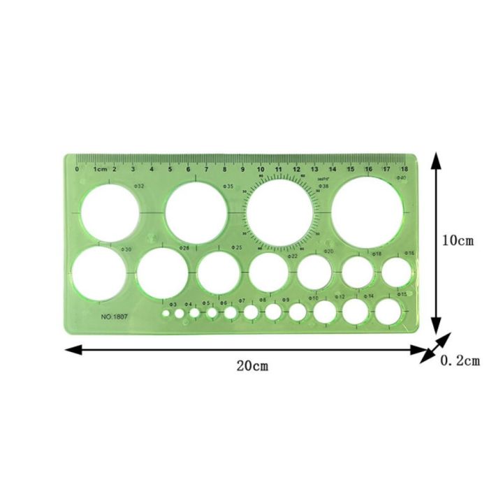 Arch Template Ruler Furniture Architect Geometric Template Ruler Plastic Measuring Ruler ...