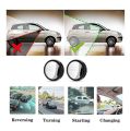 2pcs Blind Spot Mirror 2 Inch Round HD Glass Convex 360° Wide Angle Side Mirror with ABS Housing for Car SUV and Truck(frame). 