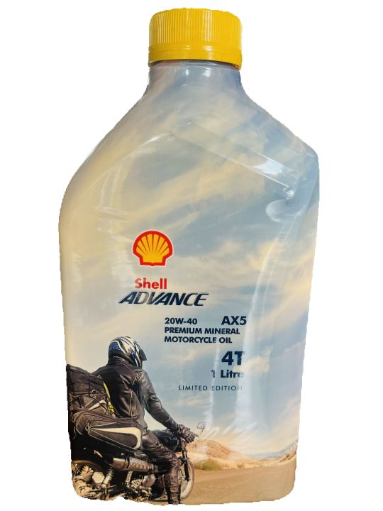 Shell ADVANCE 4T AX5 20W-40 Premium Mineral Motorcycle Oil