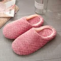 【WEJA】Unisex Fluffy Home Slippers Soft Lightweight Anti Slip Comfortable Indoor Slides for Autumn Winter. 