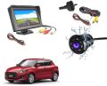 Auto_Smart_Look Combo 4.3 Dashboard TFT LCD Screen Rear View Monitor with 8 LED Night Vision Car Reverse Camera for Maruti Swift NUZ. 