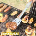 【ZOSR】ROXON 6-in-1 BBQ Multi Tool, stainless steel barbrcue Grill Tool, Spatula, Fork, Barbecue Tongs, Bottle Opener,multitool. 