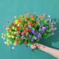 Wedding Plastic Flowers Sidewalk Outdoors Garden Lifelike Home Outdoor Flowers Decorations UV Resistant. 