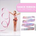 2m Gym Dance Ribbons Rhythmic Equipment Gymnastics Rainbow Stick Twirler Art Ballet Streamer for Kids. 