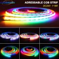 Addressable COB LED Strip Light 24V Full Dream Color Tape LED Ribbon WS2811 Pixel KLA FCOB Strip Magic Colorful Room Decor Lamp. 