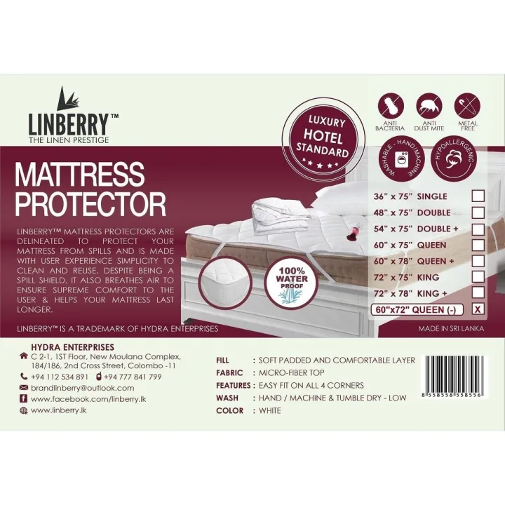 Mattress Protector - 60"x72" - Queen (-)