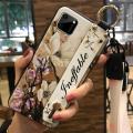 protective Fashion Design Phone Case For OPPO Realme C11 Flower Wristband Shockproof Anti-knock Kickstand Anti-dust ring. 