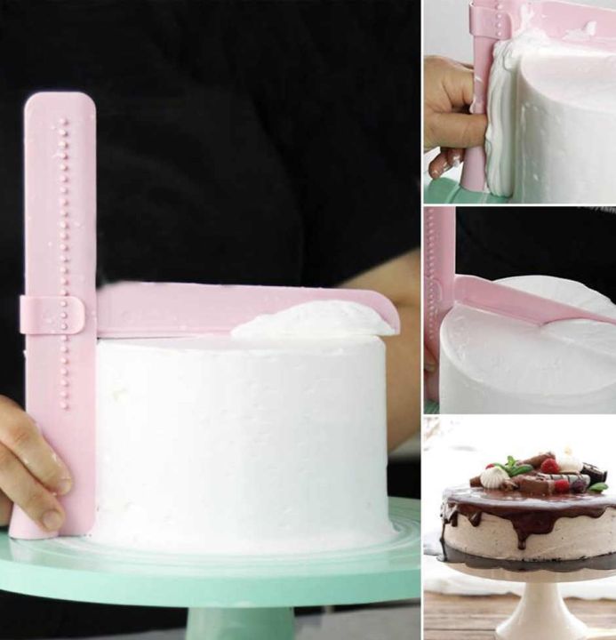 Adjestable Cake Leveler Fondant Spatulas Cake Edge Smoother Cream Leveler