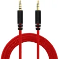 3.5mm Audio Cable, Male to Male AUX Cable 3M for Car, Headphones, MP3/4 Devices, Nylon Braided. 