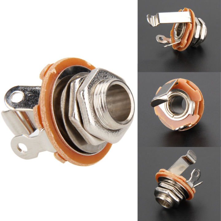 Guitar%20Parts%20&%20Accessories%20Switchcraft%201/4%206.35mm%202-Conductor%20Mono%20Chassis%20Guitar%20Jack%20Input%20Output%20-%20Image%203