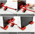 Heavy Duty Furniture Lifter Transport Tool Furniture Mover Wheel Bar for Lifting Accessories Furniture Mover Tool Lifter Sliders Kit Profession Heavy Furniture Roller Furniture Mover Tool Set Wheel Bar Mover Device Max Up for 150Kg/ 330 Lbs Furniture Lift. 