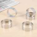 Stainless Steel Perforated Tart Ring, Perforated Cake Mousse Ring. 