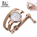 LouisWill Women Bracelets Watch Fashion Luxury Top Brand Watches Women's Casual Stainless Steel Bracelet Waterproof Quartz Women Watch Business International Clock. 