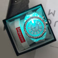 【I was hyped up】Glow-in-the-dark led Silicone Creative and Women Students Korean Version Simple Couple Jelly Watch Colorful. 