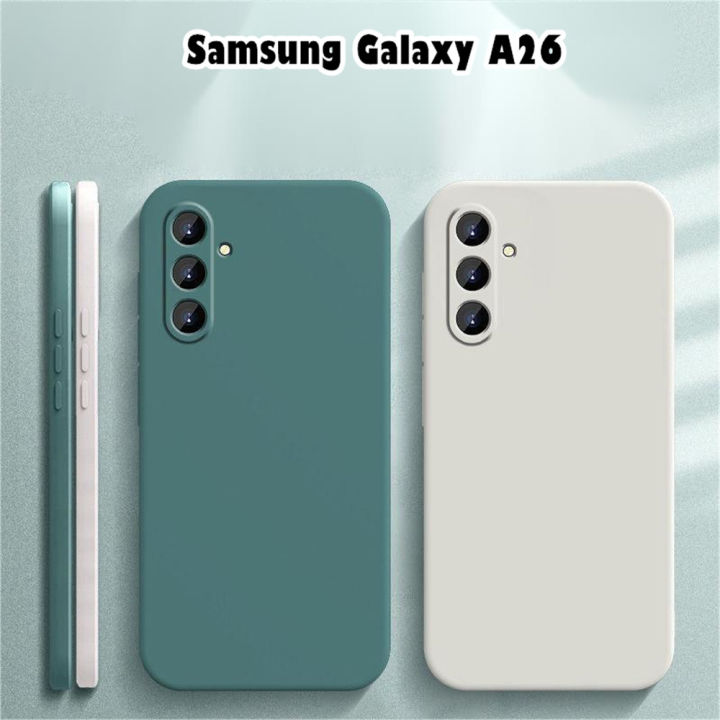 Original For Samsung Galaxy A26 Cover Silicone Full Case Classic Solid ...