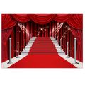 1 Piece Large Red Red Curtain Backdrop Banner Photography Backdrop Photo Background Studio Prop for Decorations. 