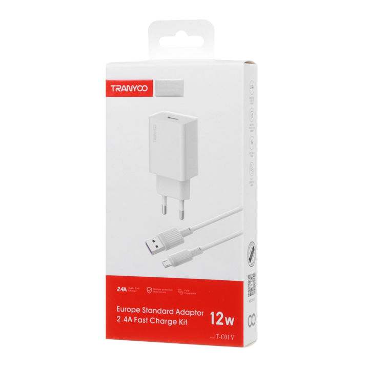 TRANYOO%20Europe%20Standard%20Adapter%20with%20Micro%20USB%20Cable,%202.4A%20Fast%20Charger%20Kit%2012W%20-%20Image%204