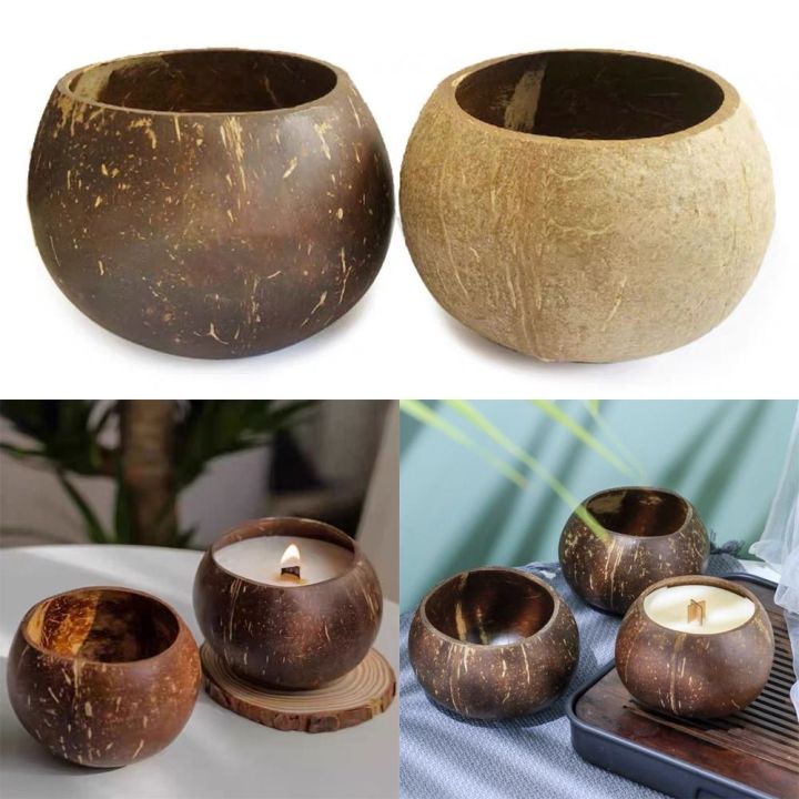HOME INFINIX Handcrafted Coconut Bowl With Dog Face Design – Eco-Friendly For Kids, Pets, Snacks & Smoothies - View #12