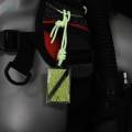 Diving Flag Luminous Tag Scuba Diving Accessories Hanging Pendant Long Time Hangtag Glow in The Dark for Gas Bottle Keychain BCD Dive. 