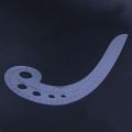 SODIAL(R) 11.8" Long Comma Shaped Plastic Transparent French Curve Ruler Spline. 