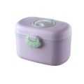 Portable Baby Milk Powder Box Cute Bear Shape Food Storage Box Essential Cereal Infant Milk Powder Box Toddler Snacks Container. 