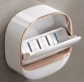 Wall Mounted Soap Holder No Drilling | Self-Draining Soap Box for Bathroom Shower Kitchen | Adhesive Soap Dish with Drain Tray | Waterproof PP Plastic | 5 Variants (White, Green, Long Version). 
