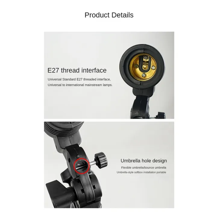 1%20PCS%20Light%20Lamp%20Photo%20Studio%20E27%20AC%20Socket%20Photography%201.8M%20Cable%20Cord%20Bulb%20Stand%20with%20Umbrella%20Holder%20Bulb%20Mount%20Black%20Lamp%20Holder%20Nylon%20US%20Plug%20-%20Image%207