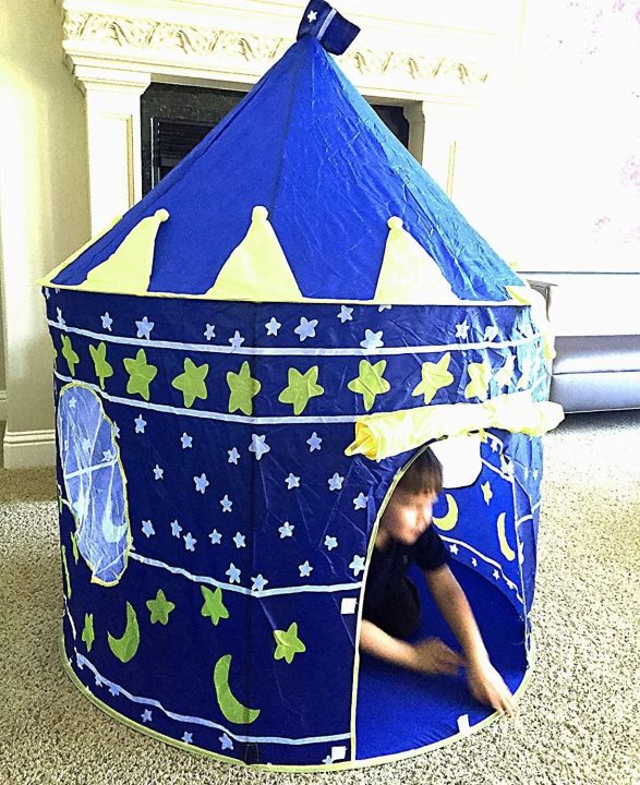 Blue%20Princess%20prince%20blue%20Castle%20Tent%20House%20for%20Kids%20Children%20Outdoor%20Indoor%20-%20Image%206
