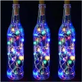 LED Decorative Bottle Lights with Cork & String Lights - LED Lights in Wine Bottle Wine bottle with fairy light inside - battery LEDs Cork Lights for Wine Bottles Battery (Included) Powered Fairy Mini String Lights for DIY Jar Lighting Indoor Bedroom Part. 