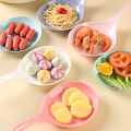 Korean Handheld Dish Fashion White With Handle Large Spoon Tray Fries Fried Chicken Snack Plate Fruit Dessert Cake Platter New. 