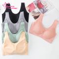 Muses Mall Girls Brassiere Wide Shoulder Straps Women Seamless Stretchy Vest Bra. 
