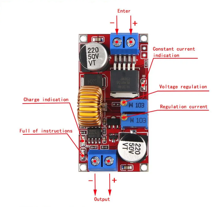 1pcs%205A%20DC-DC%20CC%20CV%20Lithium%20Battery%20Step%20down%20Charging%20Board%20Led%20Power%20Converter%20Charger%20Step%20Down%20Module%20Original%20XL4015%20-%20Image%204