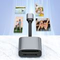 USB C Memory Pro Duo Adapter for MS/SD Reader for Lightning Type-c Device SD Adapter Supports SD/SDHC/MS. 