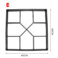 【BestGO】 Plastic Path Maker Pavement Model Concrete Stepping Stone Brick Cement Mould for Garden. 