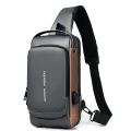 Chest Bag for Men Crossbody Bag Waterproof USB Shoulder Bag Anti-Theft Travel Messenger Chest Sling Pack Fashion Luxury Designer Airport Traveling  Bag. 