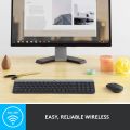 Logitech MK470 Slim Wireless Keyboard and Mouse Combo - Modern Compact Layout, Ultra Quiet, 2.4 GHz USB Receiver, Plug n' Play Connectivity, Compatible with Windows. 