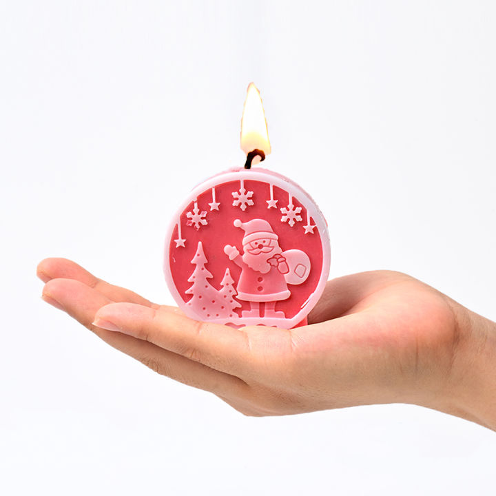 DIY Christmas Crystal Ball Silicone Mold Round Scented Candle Mould ...