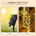 Auoyo 2M / 5M Fake Vines with 20 / 50 LED  Outdoor String Lights Artificial Plants Patio Decor Hanging Fake Ivy Greenery Garland Plants Fake Leaves For Balcony Decor / Outdoor Wall Decor / Garden Decor / Party. 